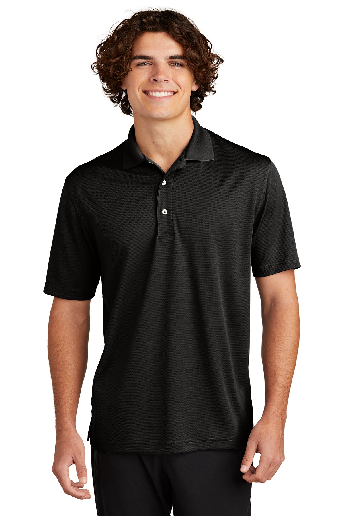 Sport-Tek® Dri-Mesh® Men's K469 Polo Black