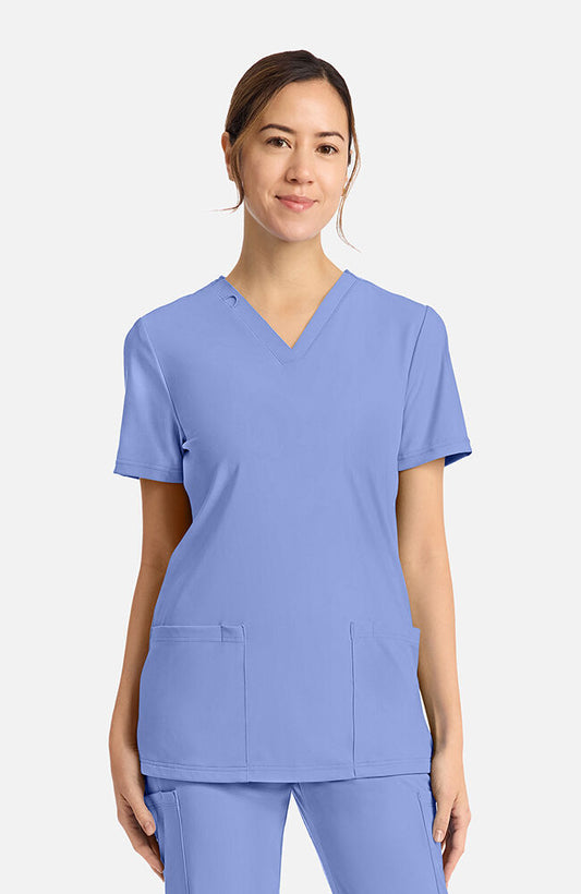 Achieve by Cherokee Women's CK832 2-Pocket Scrub Top