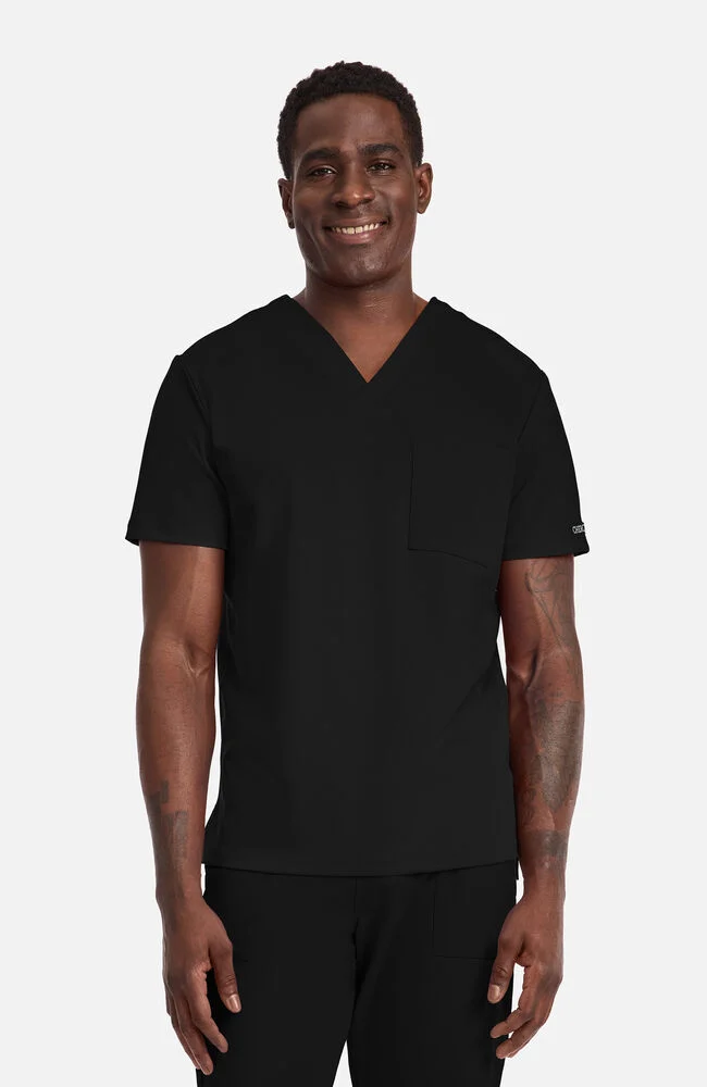 Achieve by Cherokee Men's CK834 1-Pocket Scrub Top