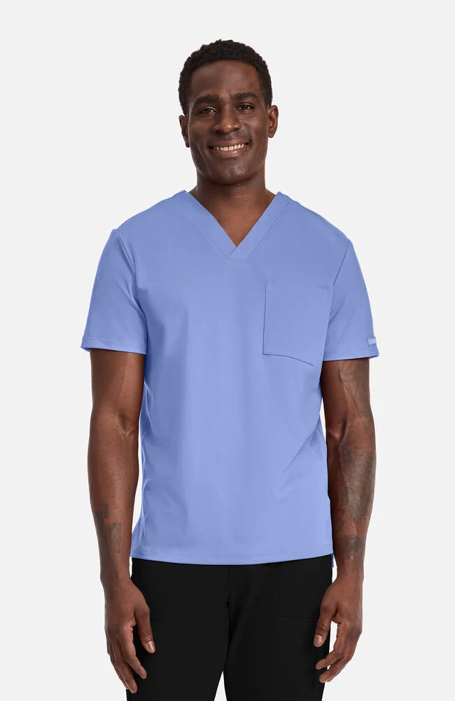 Achieve by Cherokee Men's CK834 1-Pocket Scrub Top