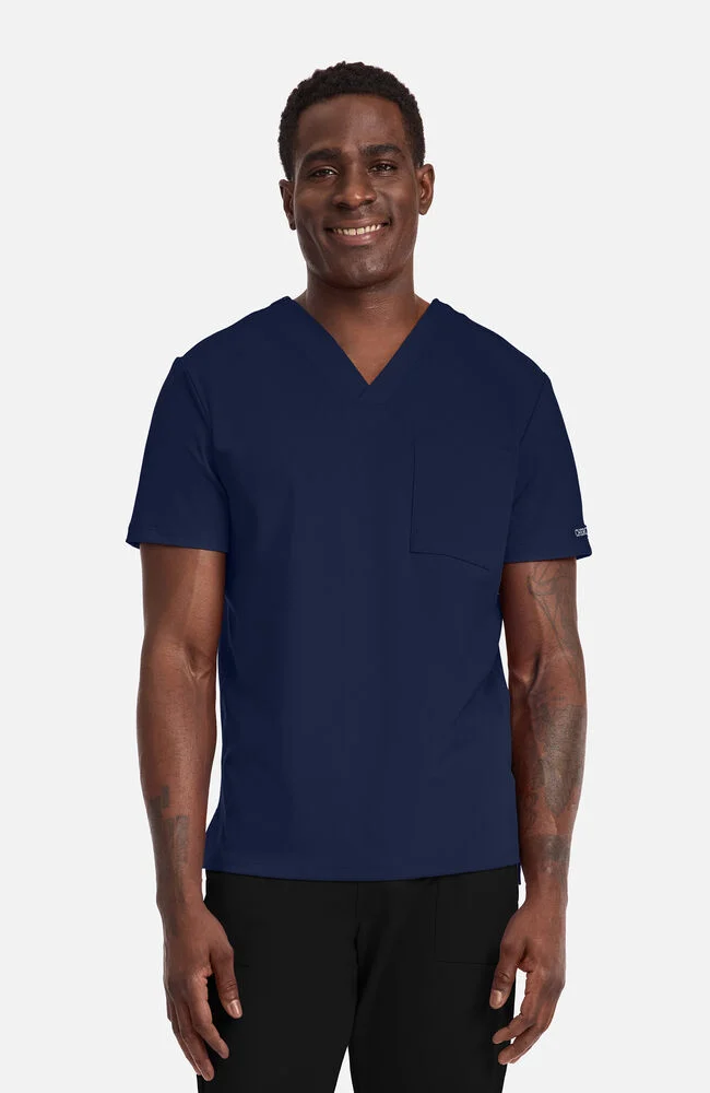 Achieve by Cherokee Men's CK834 1-Pocket Scrub Top