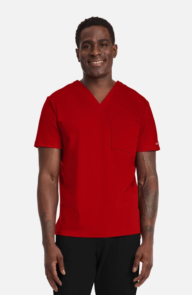 Achieve by Cherokee Men's CK834 1-Pocket Scrub Top