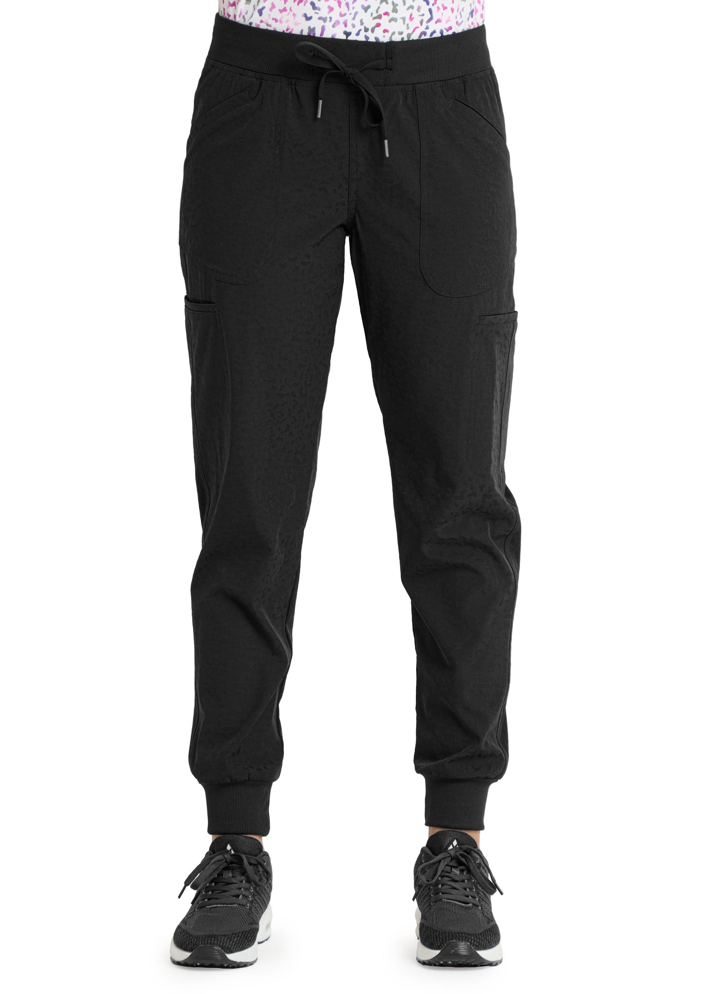 Ava Therese by Zavate 3070 Women's Sheba Jacquard Jogger Pant Black
