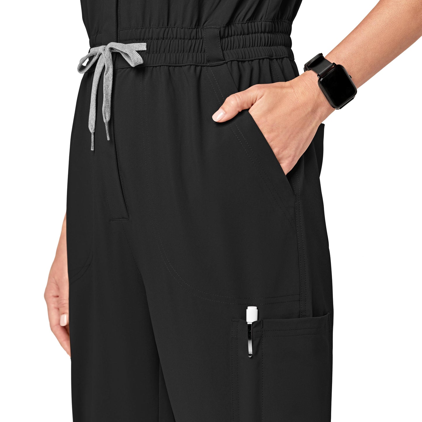 Wonderwink Renew 3134 Zip Front Jumpsuit Pockets