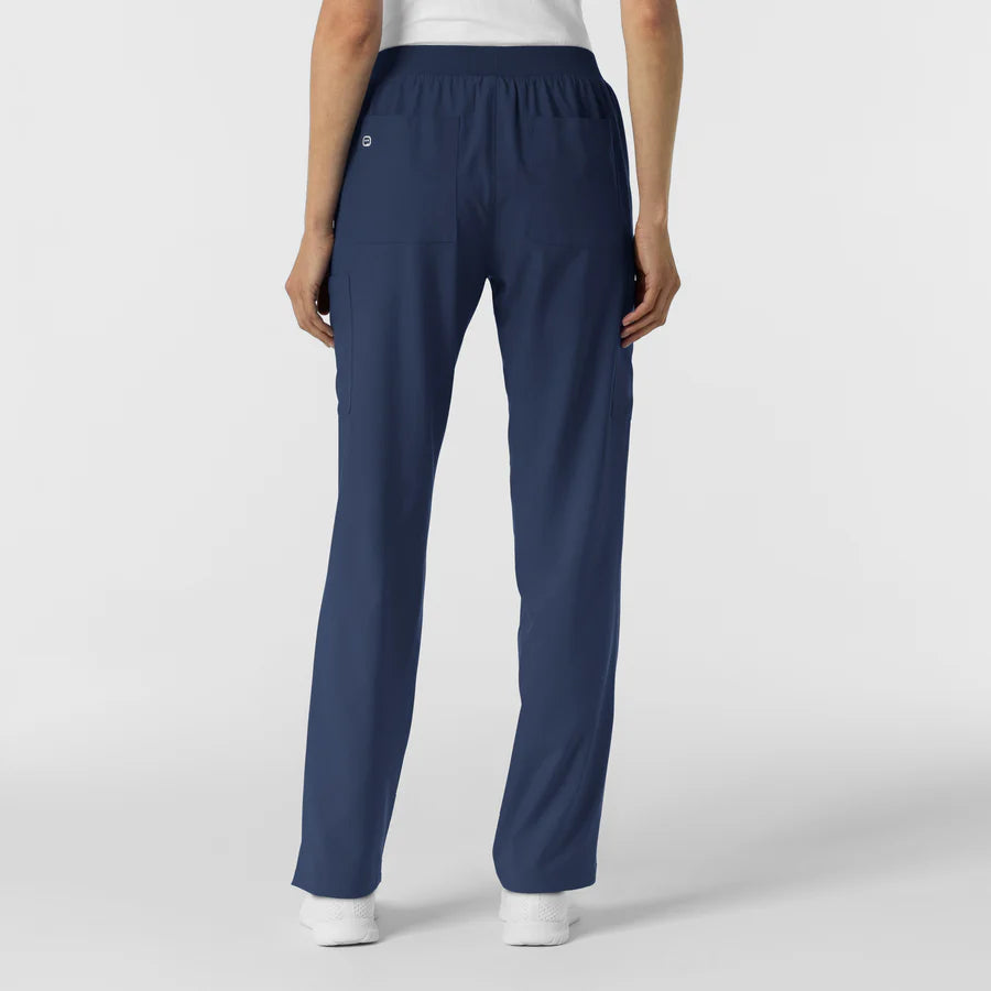 W123 Women's 5145-Navy Cargo Utility Scrub Pant