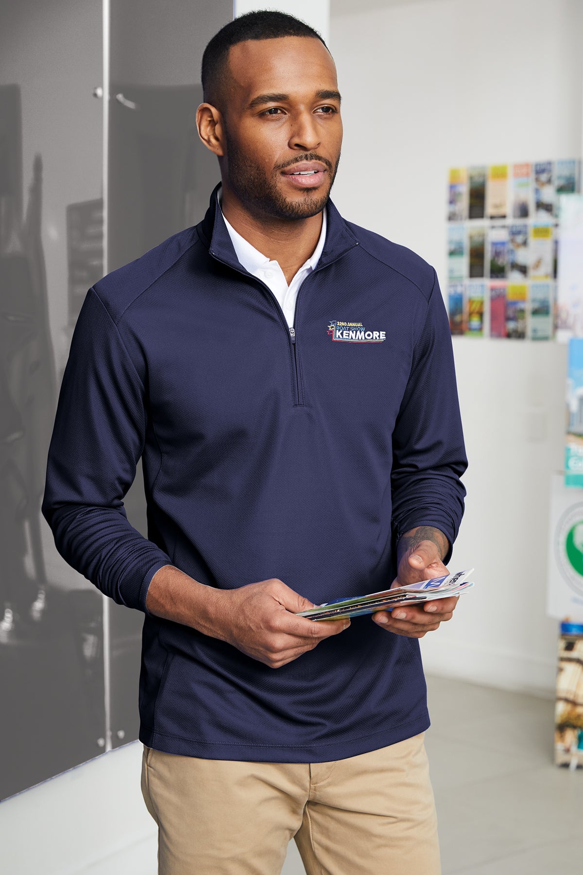 Port Authority® K806 Pinpoint Mesh 1/2-Zip