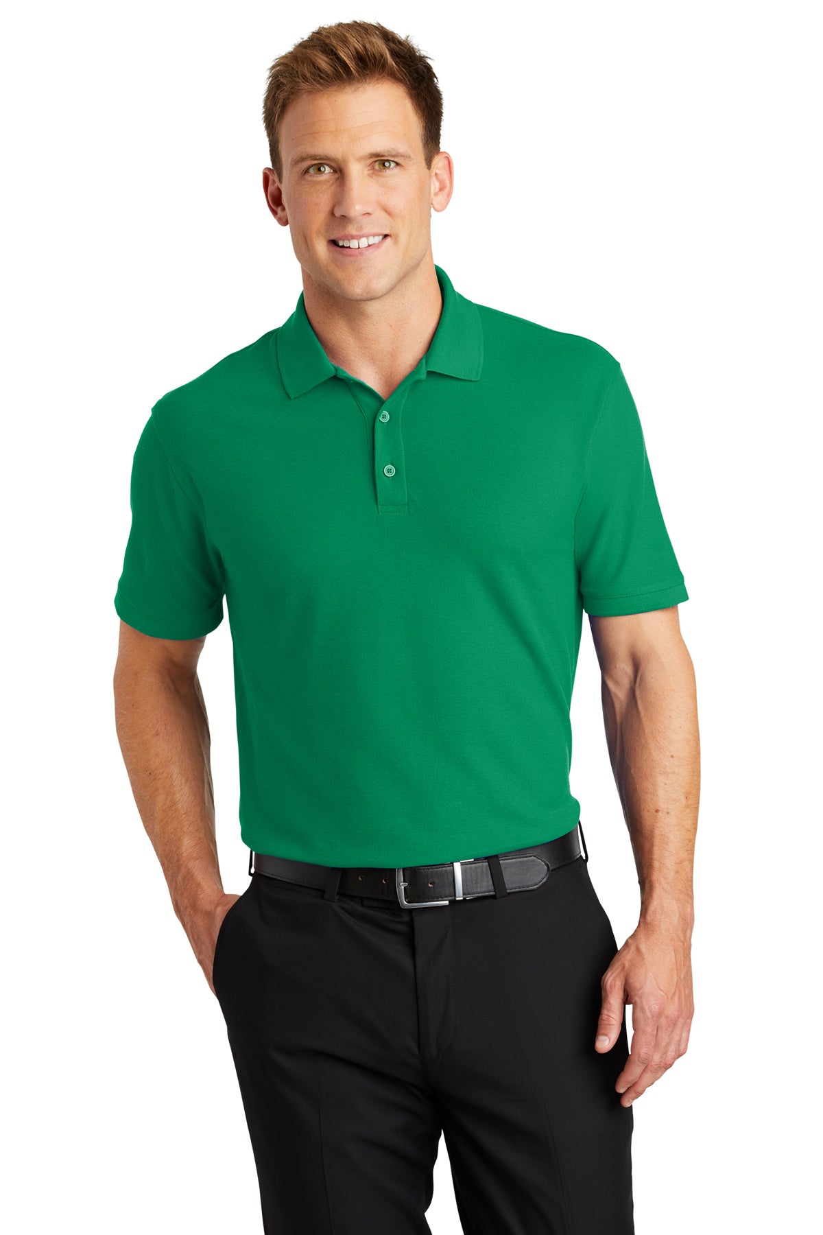 Port Authority® K100 Core Classic Pique Polo Kelly Green