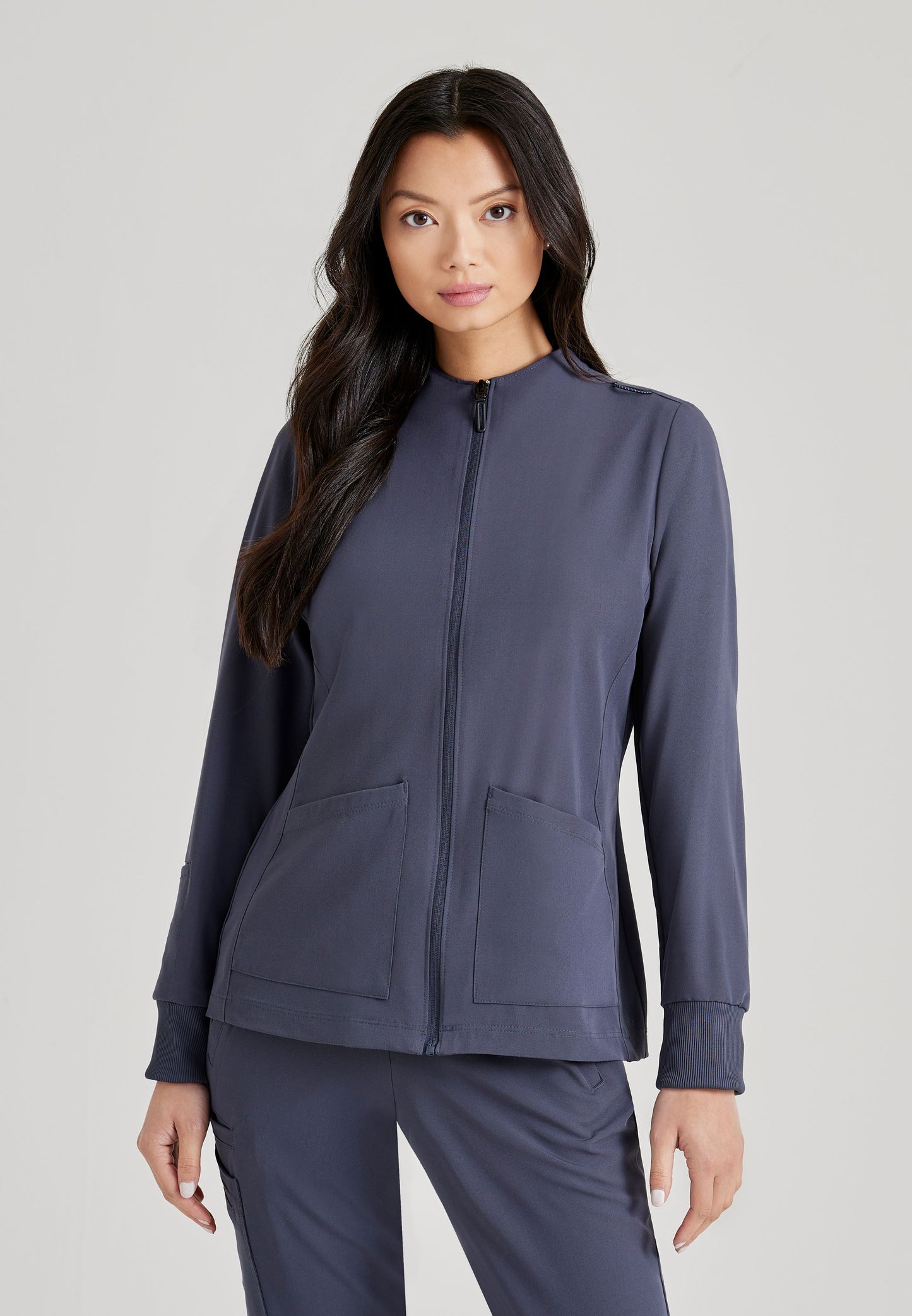 Barco Unify BUW884 Women's Warm Up Jacket Pewter