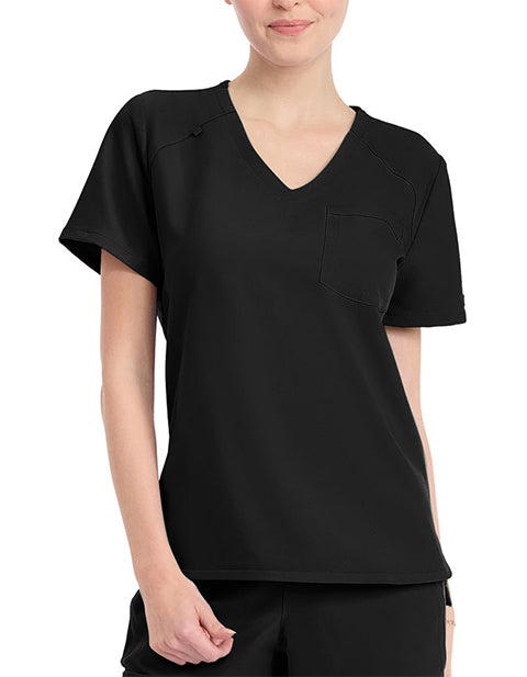 Cherokee WW CK954 Originals Ultra Women's Tuck-in V-Neck Top - Marshalltown / Iowa Valley