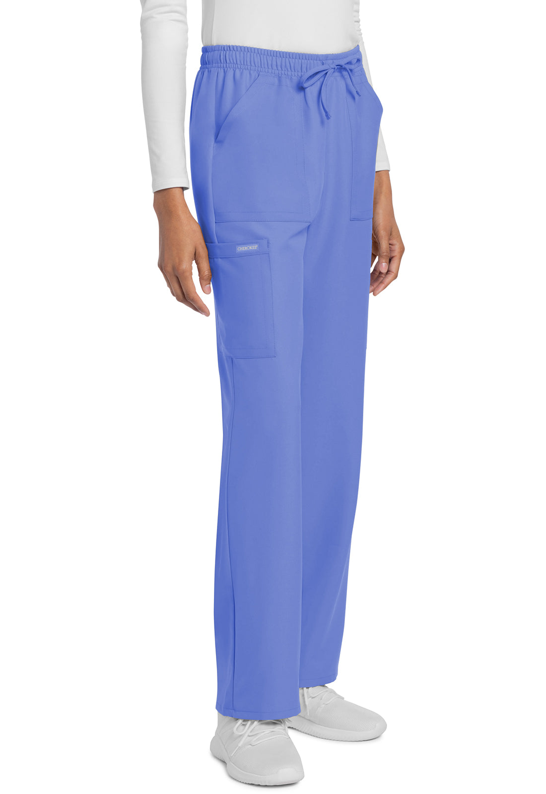 Cherokee Workwear Originals CK272 Ultra Women's 4-Pocket Drawstring Cargo Scrub Pants - Tall | Nurse Aid Students