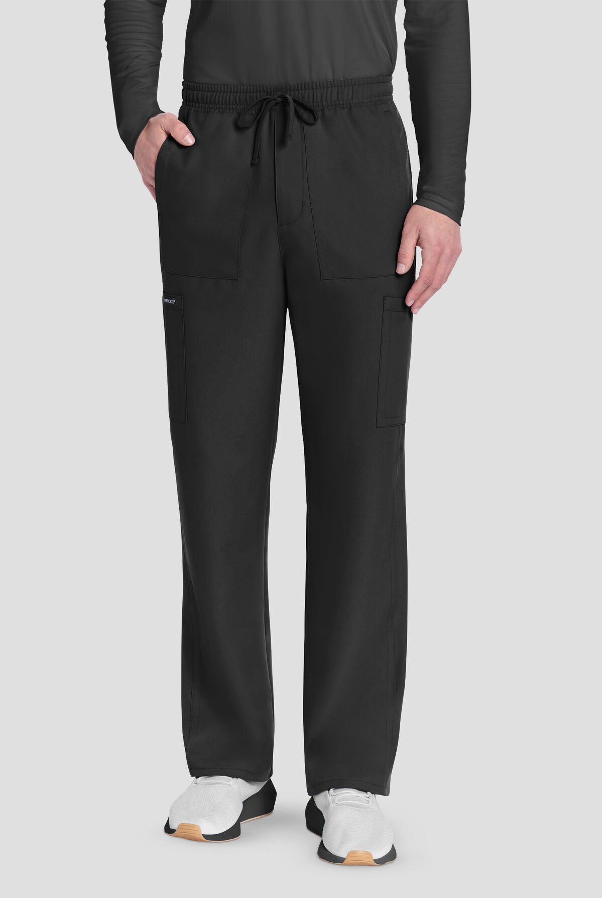 Cherokee Workwear Originals Ultra Men's CK279 6-Pocket Straight Leg Drawstring Cargo Scrub Pants