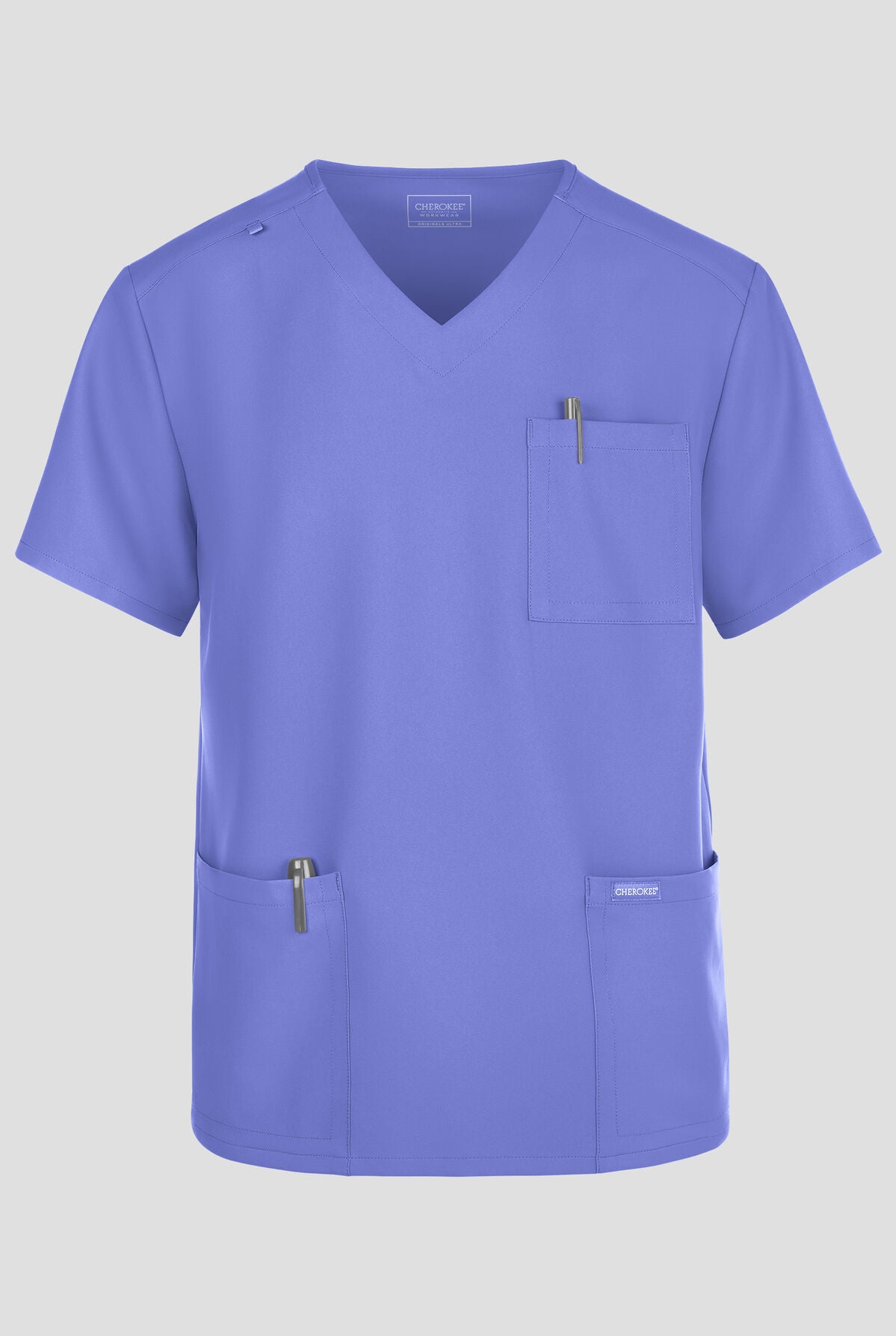 Cherokee Workwear Originals CK783 Ultra Men's 3-Pocket V-Neck Scrub Top | Nurse Aid Students