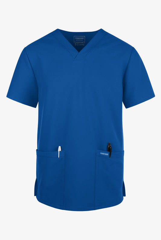 Cherokee Workwear Originals CK784 Ultra Men's 2-Pocket V-Neck Scrub Top | Nursing