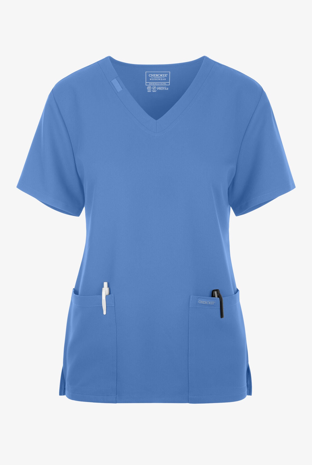 Cherokee Workwear Originals CK953 Ultra Women's 2-Pocket V-Neck Scrub Top | Nurse Aid Students