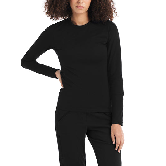 White Cross CRFT WT130 Women's 1 Pocket Long Sleeve Tee Black