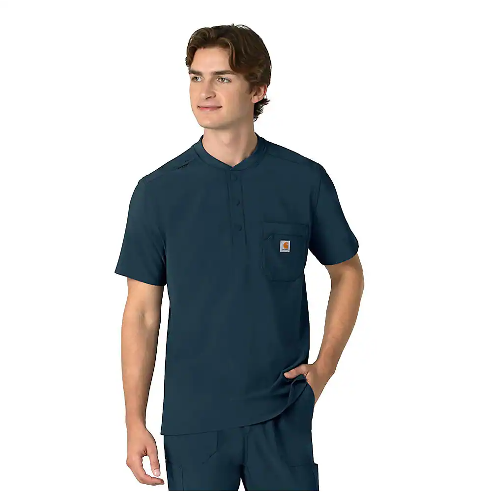 Force Cross-Flex C16310 Men's Henley Scrub Top