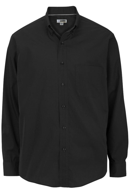 Edwards Men's Lightweight Long Sleeve Casual Poplin Shirt