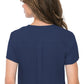 Med Couture 2432 Insight 1 Pocket Tuck-In Top Navy Back