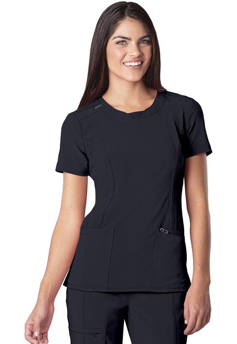 Cherokee Infinity 2624A Round Neck Top pewter grey