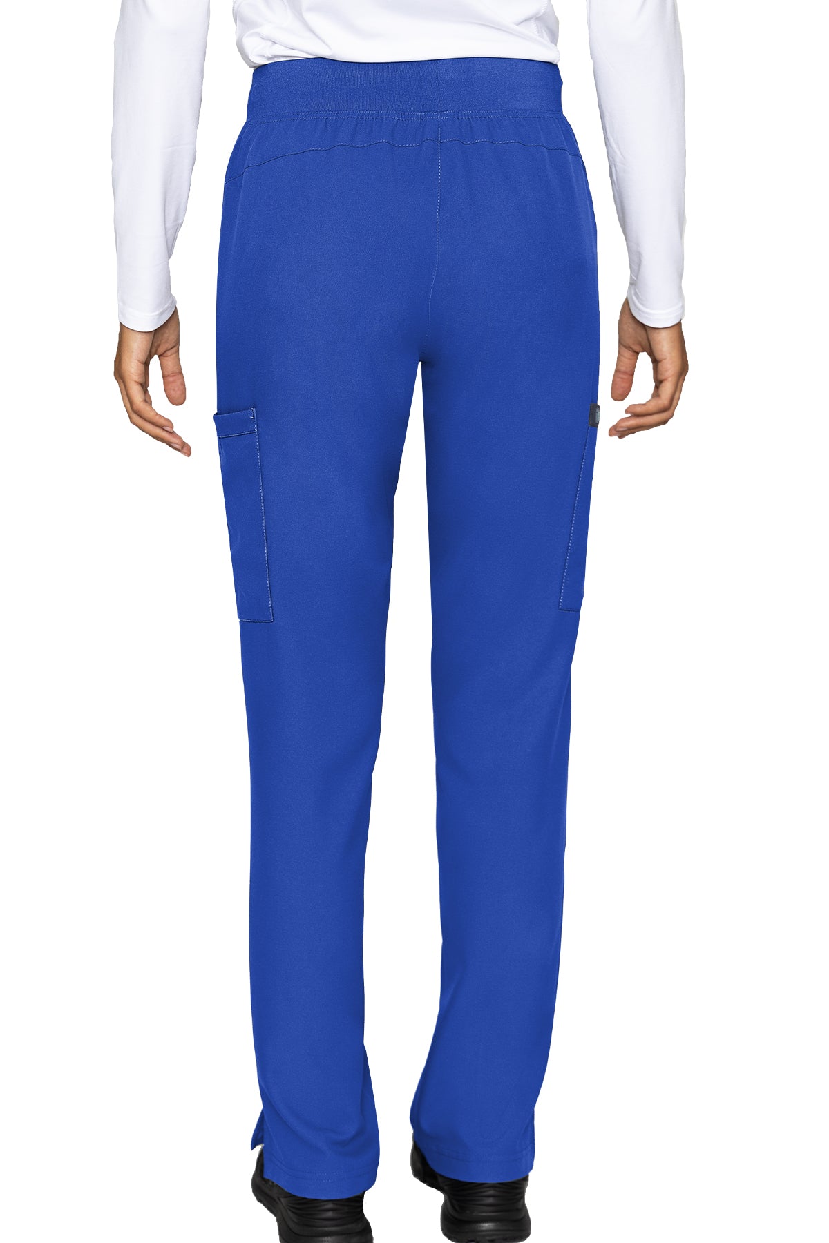 Med Couture 2702 Insight Women's Zipper Pocket Pant - PETITE Royal Back