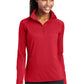Sport-Tek LST850 Women's 1/2 zip pullover true red 