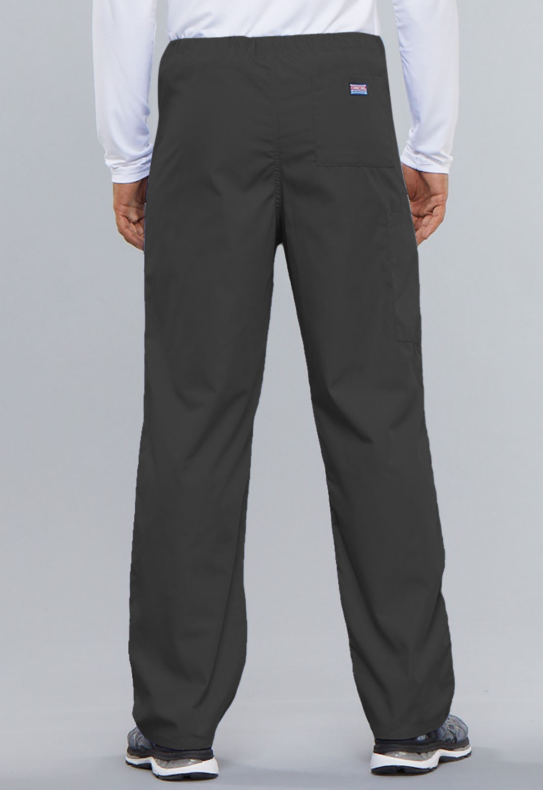 Cherokee Workwear Originals 4100 Unisex Scrub Pant pewter grey back