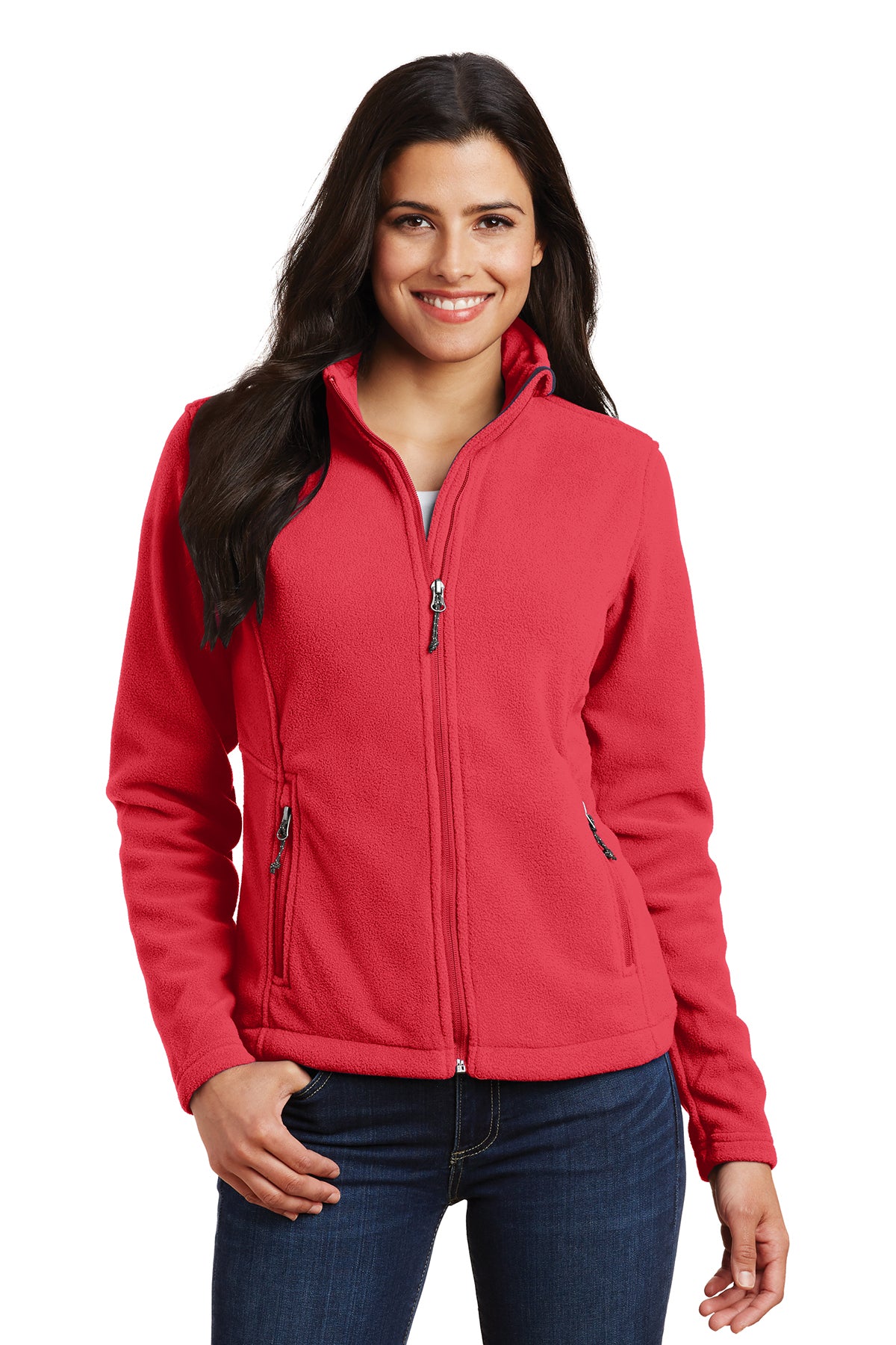 L217 Women's Fleece Jacket Hibiscus
