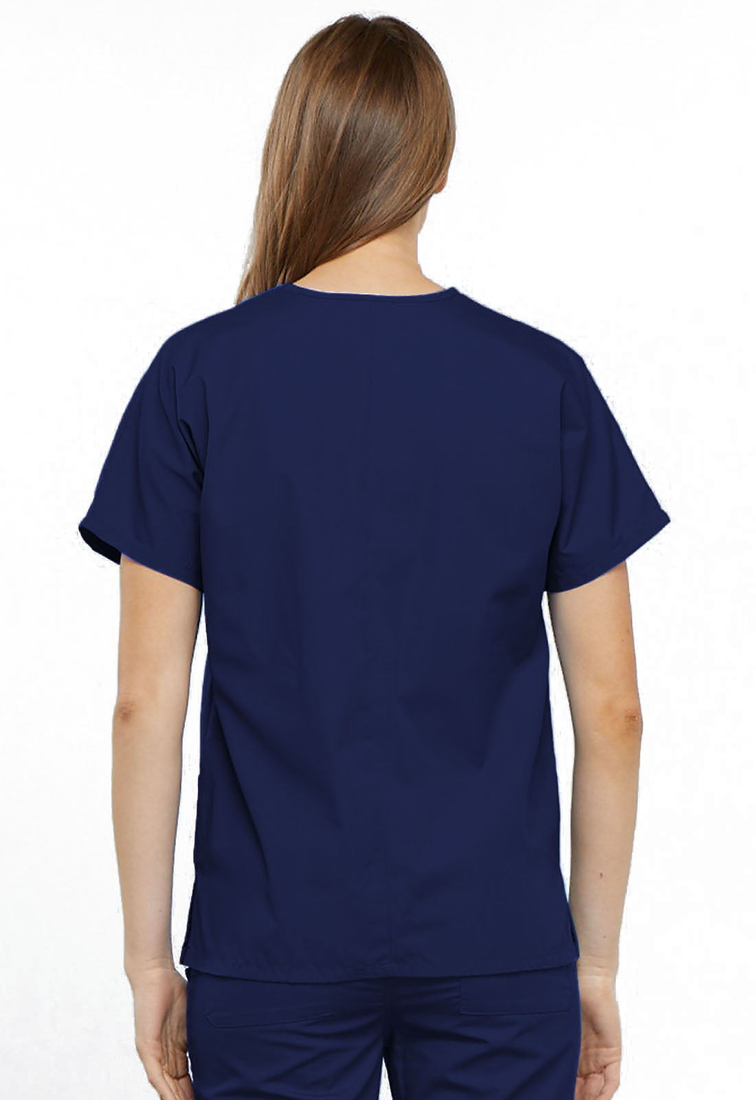 Cherokee Workwear Originals 4700 Unisex Scrub Top  navy back 