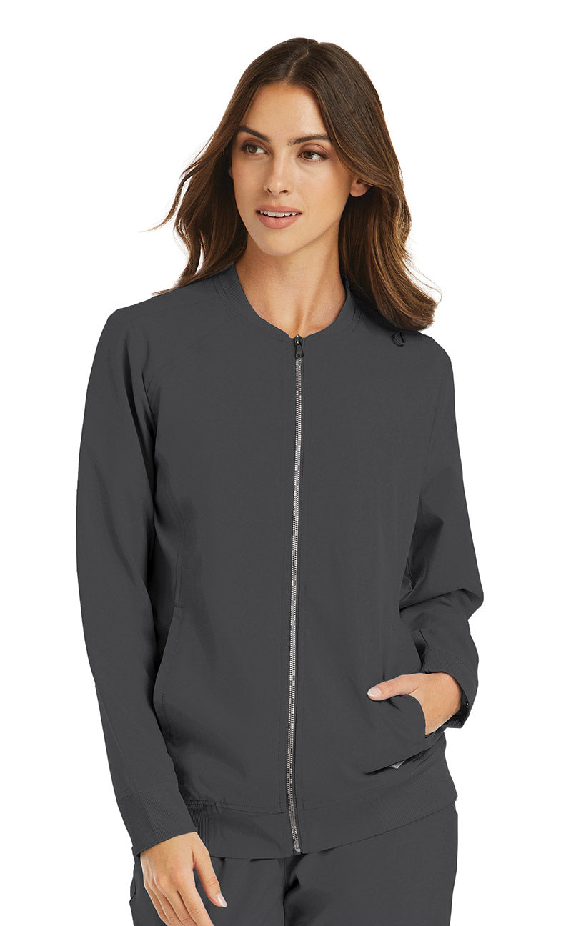 Maevn Momentum 5061 Zip Front Jacket Pewter Grey