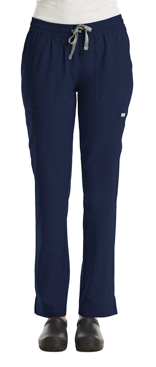 Maevn Momentum 5091 Women's 6 Pocket Tapered Leg Pant Navy Blue