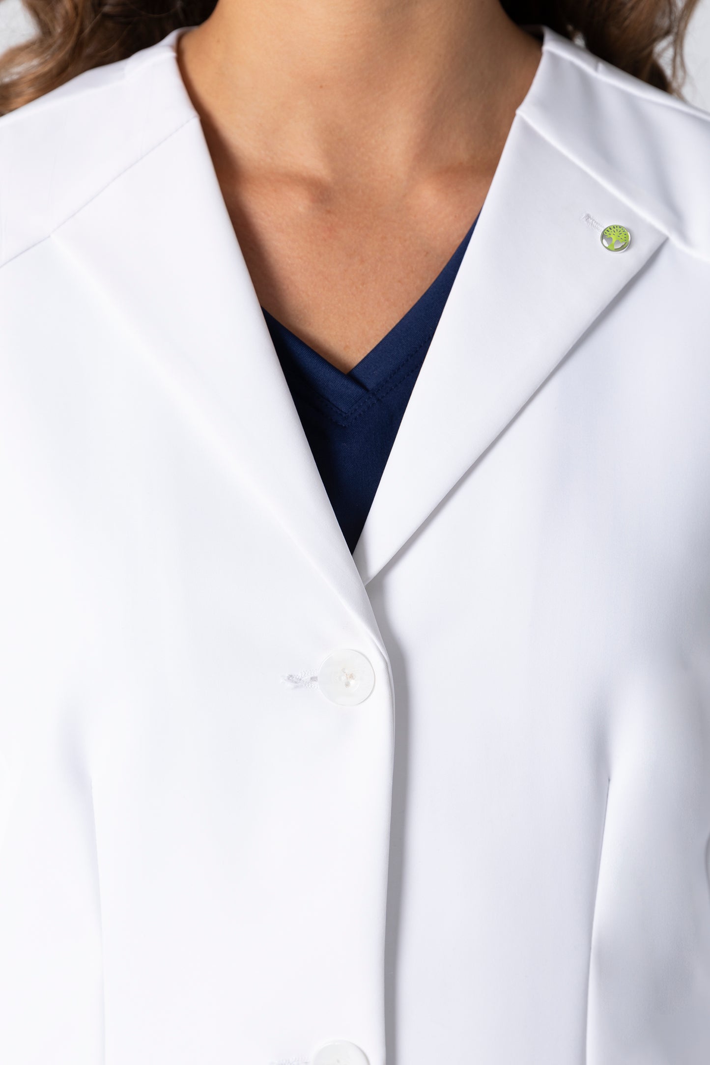 Healing Hands 5102 Farrah Lab Coat White Collar