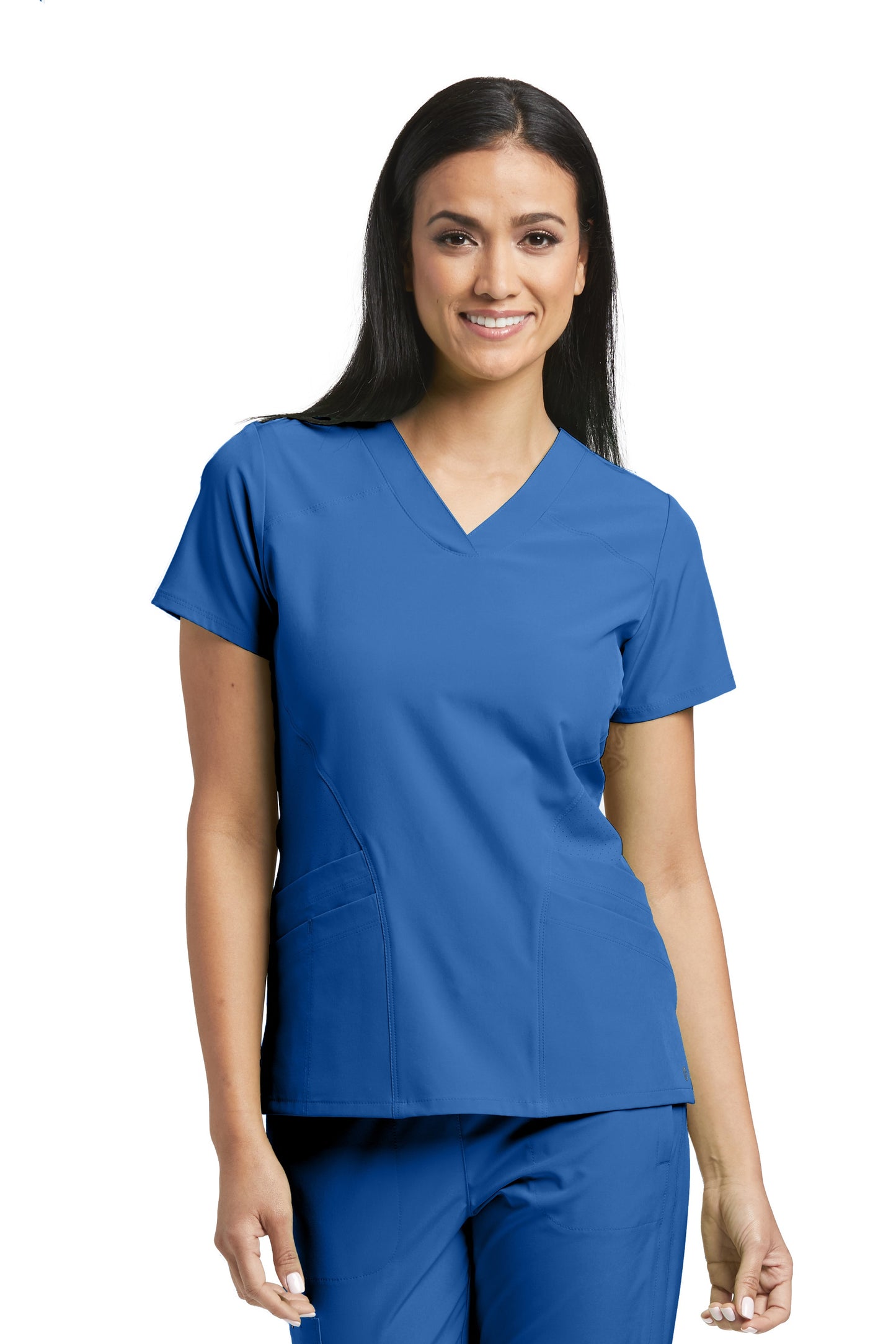 Barco One 5106 Women's Pulse Sporty V-Neck Scrub Top Royal Blue