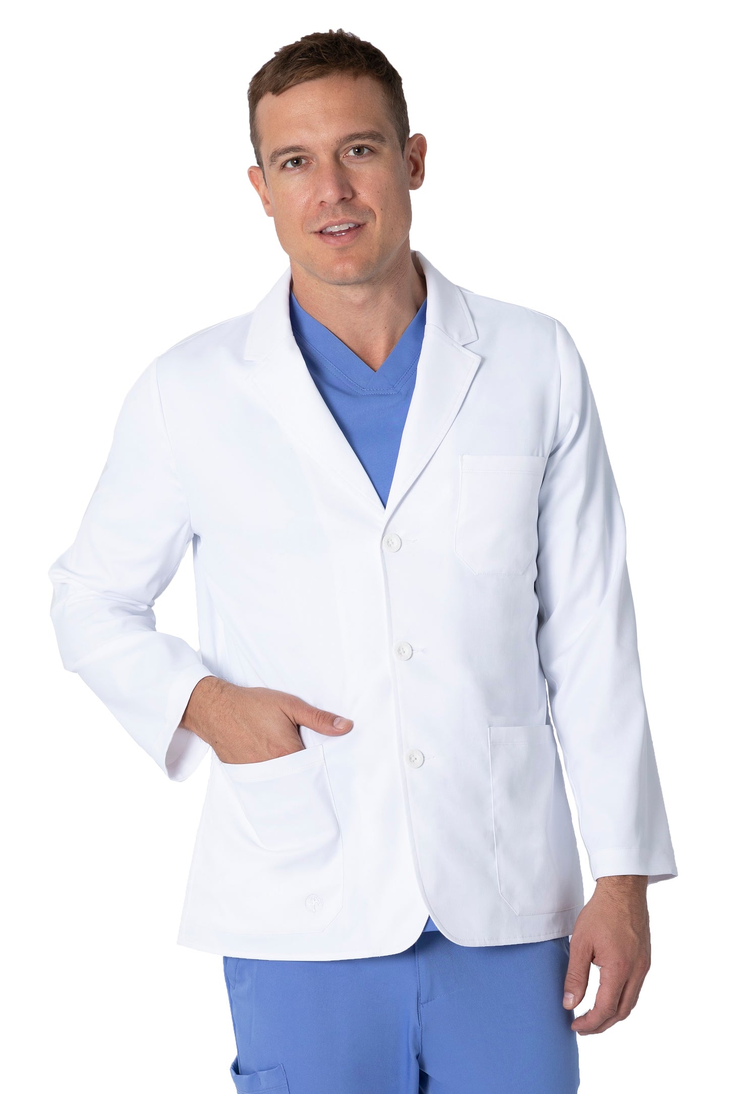 Healing Hands 5150 Leo Lab Coat White Front