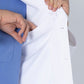 Healing Hands 5150 Leo Lab Coat White Breast Pocket Small