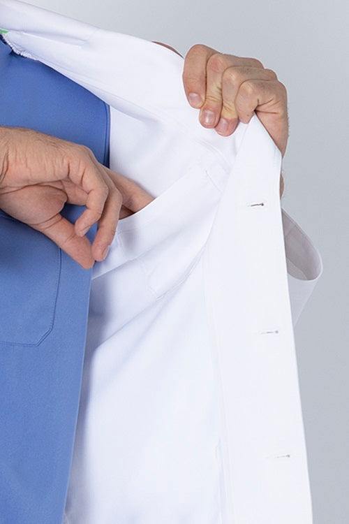 Healing Hands 5150 Leo Lab Coat White Breast Pocket Small
