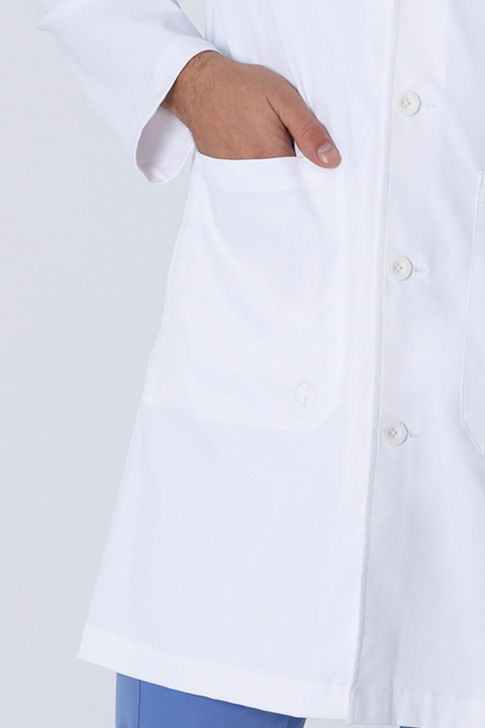 Healing Hands 5151 Luke Lab Coat White Pocket