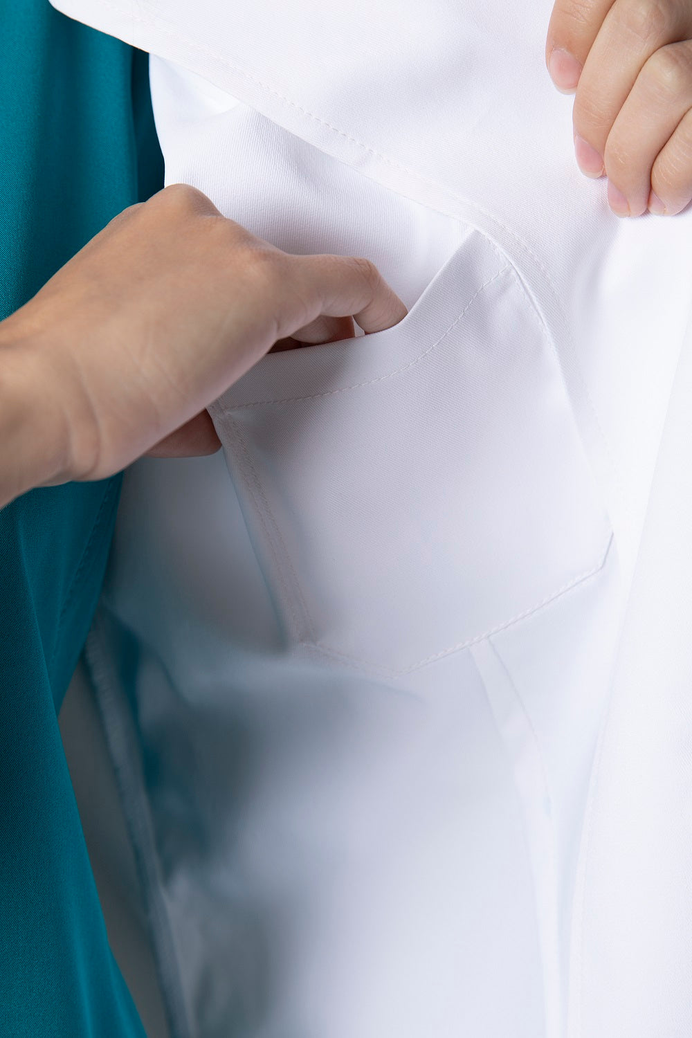 Healing Hands 5160 Flo Lab Coat White Inside Pocket