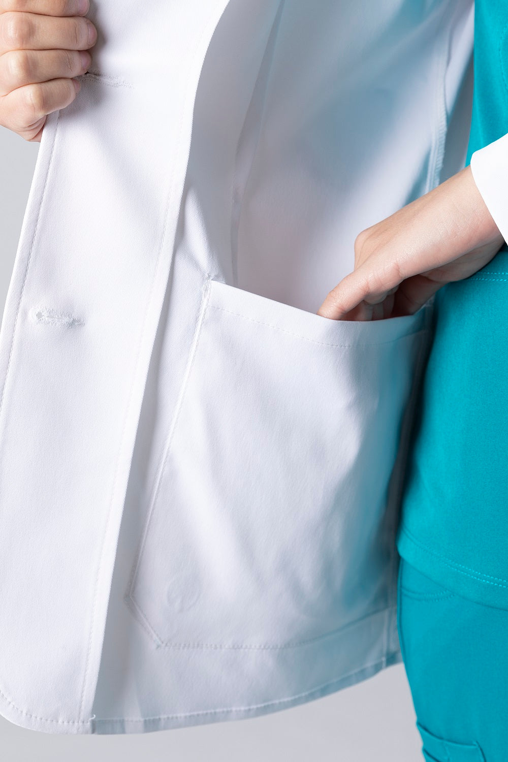 Healing Hands 5160 Flo Lab Coat White Inside