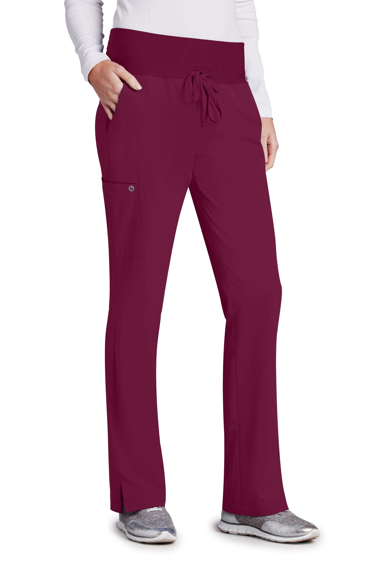 Barco One 5206 Women's Stride Yoga Straight Leg Cargo Pant Wine