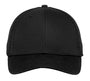Sanmar New Era NE204 Snap-Back Mid-Profile Hat Black Front