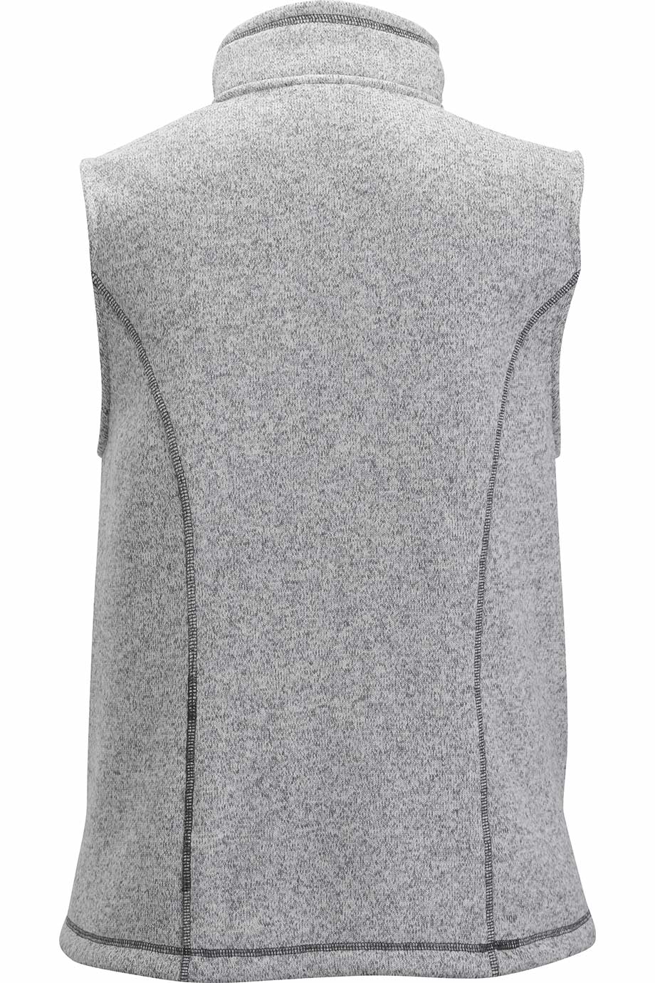 Edwards 6463 Women's Sweater Knit Fleece Vest Grey Back