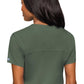 Med Couture Touch 7448 Women's Tuckable Chest Pocket Top Olive Back