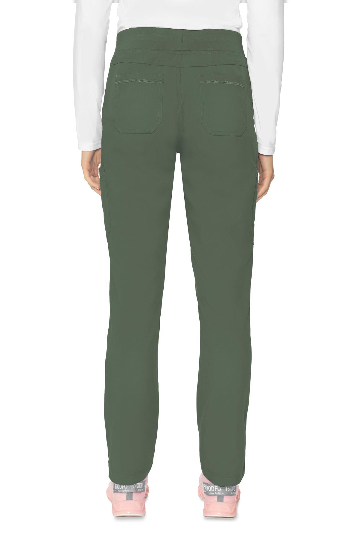 Med Couture Touch 7725 Women's Yoga 2 Cargo Pant Olive Back