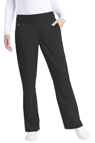 Healing Hands Purple Label 9133 Women's Straight Leg Pant - PETITE Black