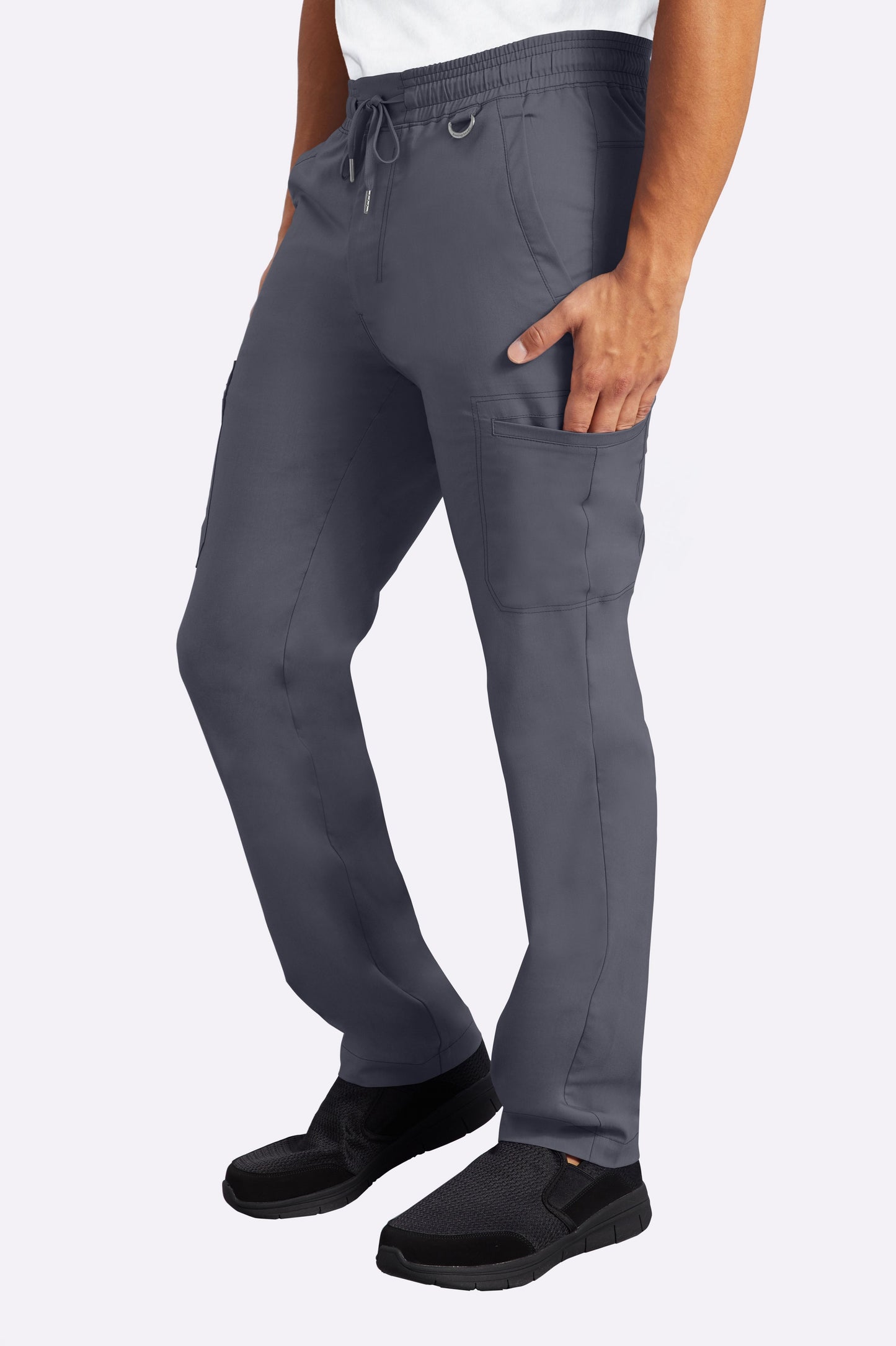 Healing Hands Purple Label 9300 Daniel Men's Pant - TALL Pewter Side