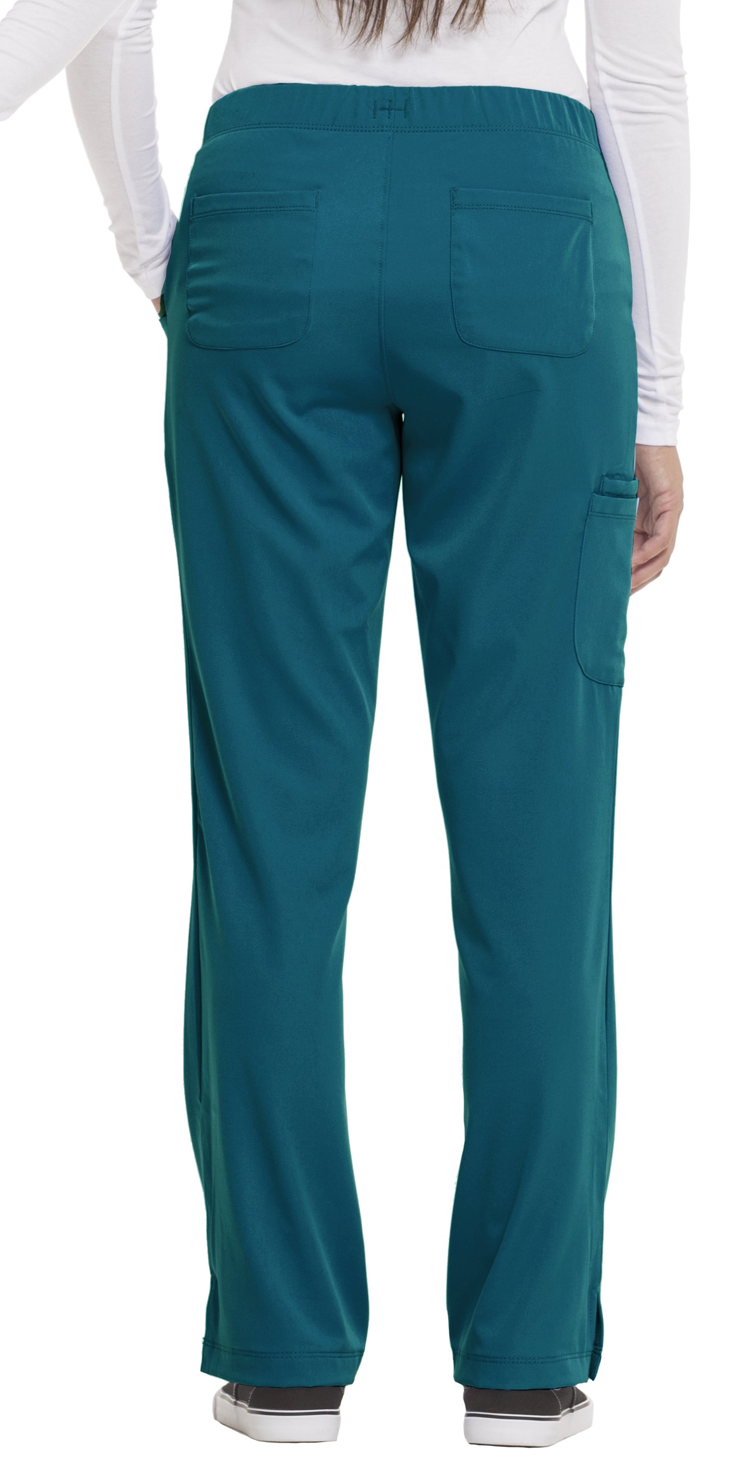 Healing Hands HHWorks 9560 Rebecca Women's Pant - PETITE Caribbean Blue Back 