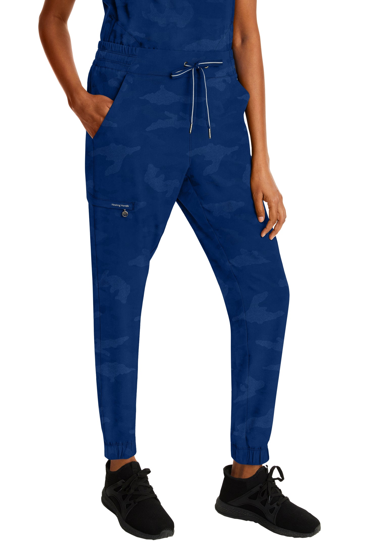 Healing Hands Purple Label Camo 9350 Women's Tate Jogger Pant Navy Blue