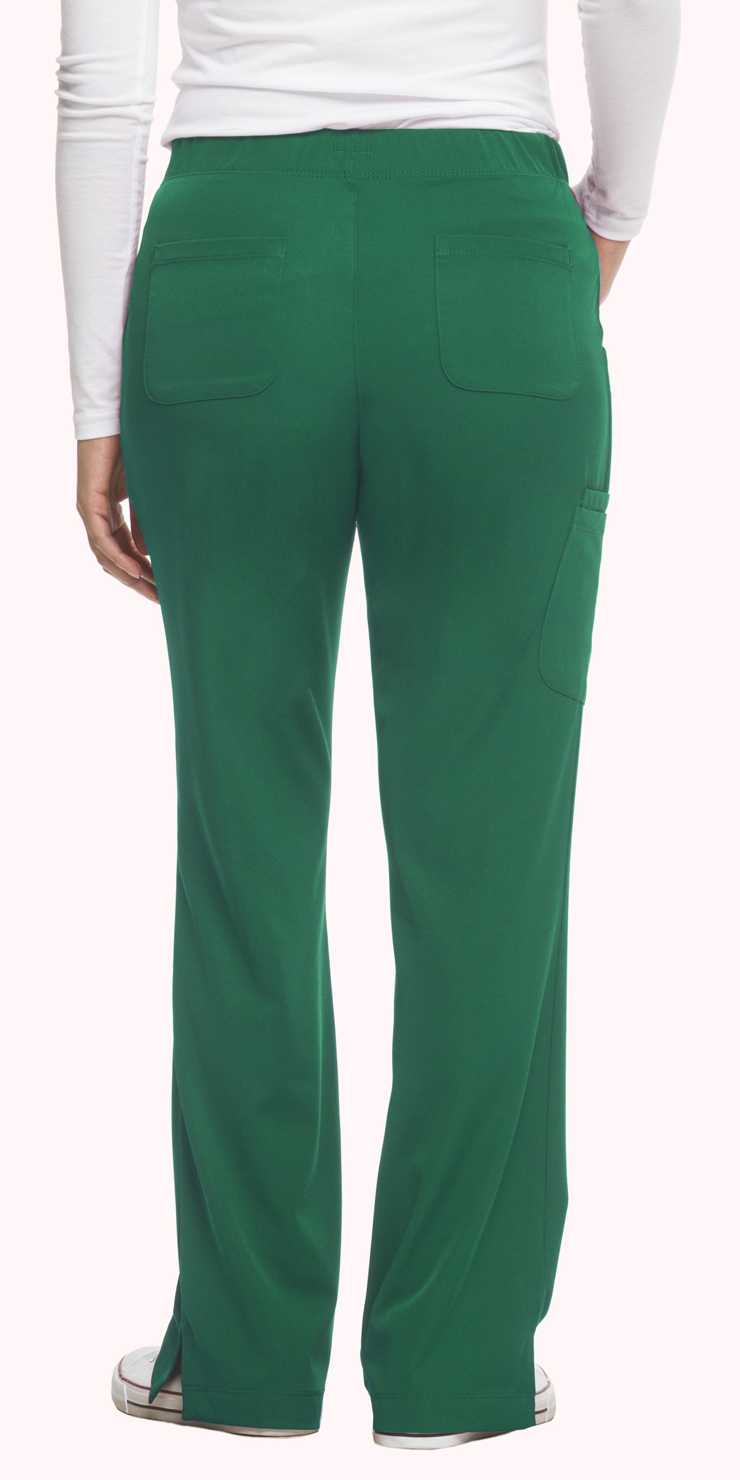 Healing Hands HHWorks 9560 Rebecca Women's Pant - PETITE Hunter Green Back 