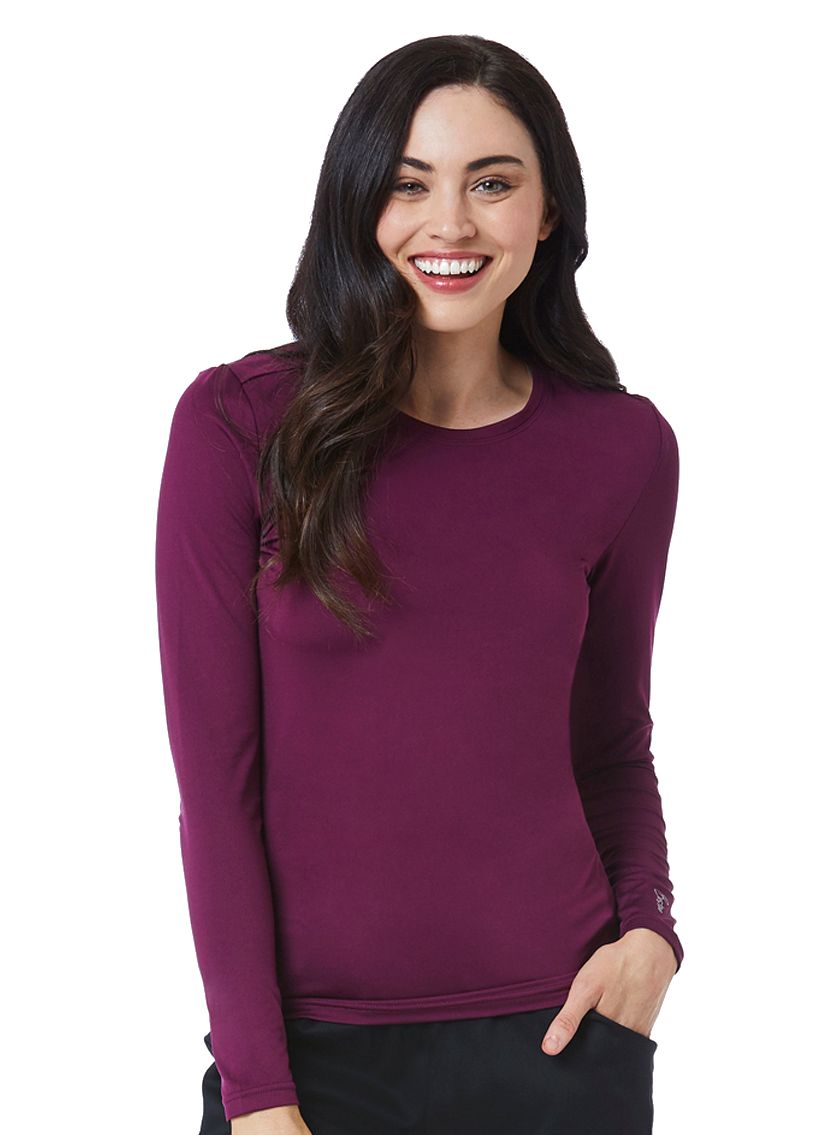 Maevn Bestee 6909 Long-Sleeve Tee Wine