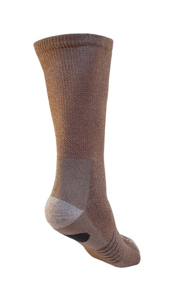 EcoSox Bamboo Diabetic Hikers Socks Brown